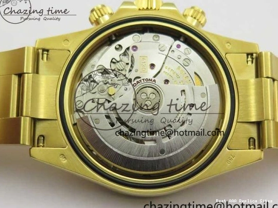 AAA Replica Watches and Daytona Noob YG Bracelet BestValue 904L SA Black Crystal Case Dial YG Best 1:1 2630 116508 Edition 0109